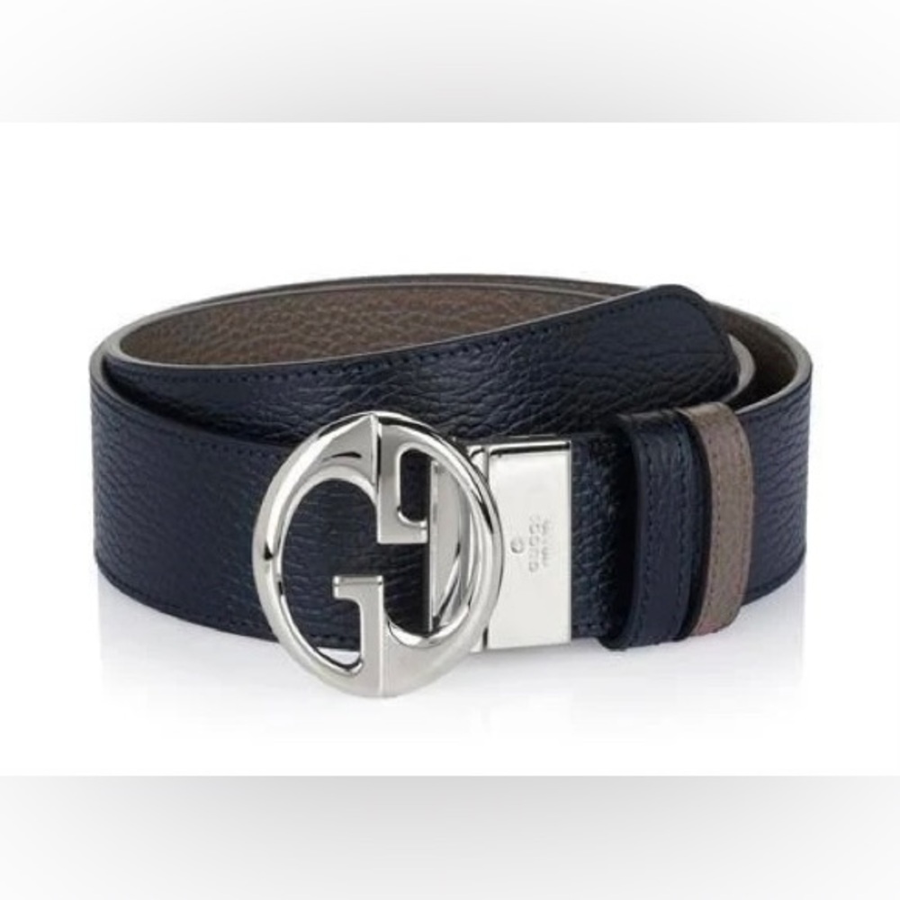 Gucci men’s reversible leather belt